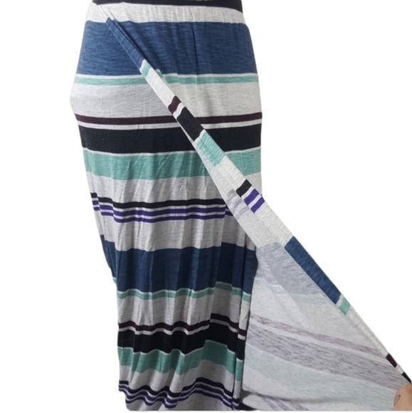 Dolan Anthropologie Color Block Striped Maxi Dress - Picture 2 of 8